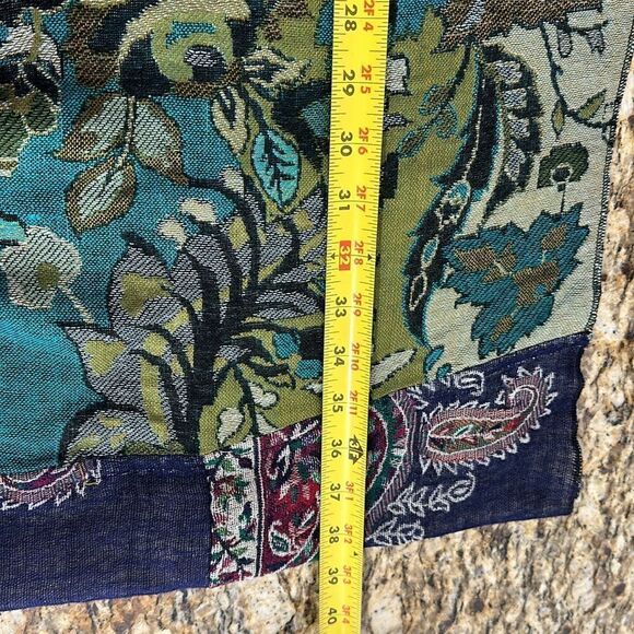 Paisley print patchwork infinity scarf - Picture 5 of 5